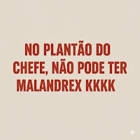 No Plantão Do Chefe, Não Pode Ter Malandrex Kkkkk